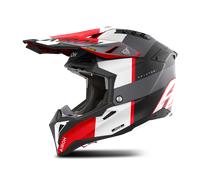 Casco de Cross Airoh Aviator 3 Gris/Rojo MateL Gris,Rojo Mate