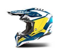 Airoh Aviator 3 Saber, casco cruzado L male Mate Azul/Blanco/Amarillo