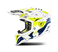Casco de Cross Airoh Aviator 3 Spin Amarillo/AzulXL Amarillo,Azul