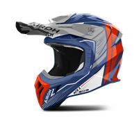 Airoh Aviator Ace 2 Engine Casco de motocross, azul-naranja, tamaño XS para Hombres