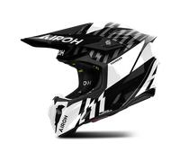 Casco de motocross Airoh Twist 3 Thunder negro brillante-blanco L