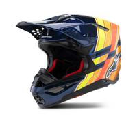Casco de Cross Alpinestars S-M10 TLD Edition 25 ECE06 Azul oscuro/Naranja/Amarillo/RojoM Azul oscuro,Naranja,Amarillo,Rojo