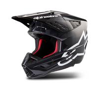Alpinestars S-M5 Corp 2024 Casco de motocross, negro-gris, tamaño S para Hombres