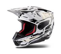 Alpinestars S-M5 Mineral, casco de motocross XS male Mate Negro/Blanco/Gris Oscuro