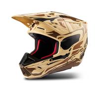 Alpinestars S-M5 Mineral, casco de motocross S male Mate Beige/Marrón Oscuro/Negro