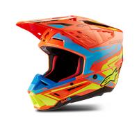 ALPINESTARS Cascos S-M5 Action 2 Orange Fluo / Cyan / Yellow Fluo Glossy 2024 XS