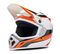 Bell MX-9 MIPS Rift, casco de motocross S male Blanco/Naranja/Negro