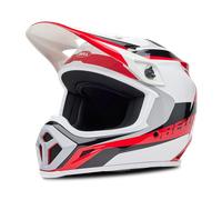 Bell MX-9 Mips Rift ECE Casco De Motocross, Carcasa De Policarbonato, Sistema De Gestión De Energía Mips, Visera Ajustable, Ventilación Velocity Flow, Forro Lavable, Color: Rojo, Talla: M