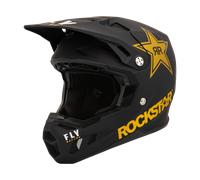 Fly Racing Formula CC Driver Rockstar Casco de motocross, negro-rojo-amarillo, tamaño L