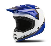Fly Racing Kinetic Vision, casco cruzado XL male Blanco/Azul/Oro