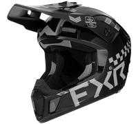 FXR Clutch Gladiator 2024 Casco de motocross, negro-gris, tamaño M para Hombres