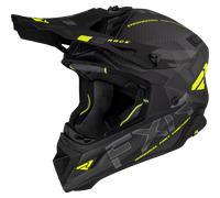 §Casco de Cross FXR Helium Carbon HiVis-Carbón§