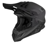 FXR Helium Carbon 2023 Casco de motocross, negro, tamaño XS