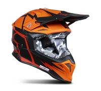 Just1 J39 Poseidon, casco cruzado M male Naranja Neón/Negro