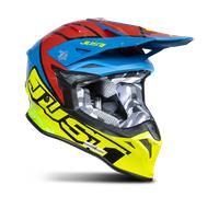 Just1 J39 Thruster Casco de motocross, rojo-amarillo, tamaño M