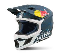 Kini Red Bull MX3 1.0 Casco de motocross juvenil, blanco-turquesa-azul, tamaño M