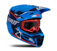 §Casco de Cross Leatt Moto 3.5 con Gafas Royal§