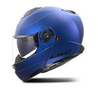 LS2 FF908 Strobe II Solid, casco abatible XXL male Azul Mate