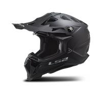 LS2 MX700 Subverter Evo II Solid Casco de motocross, negro, tamaño L