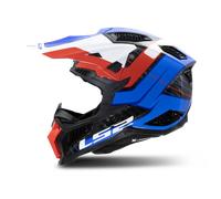 Casco de Cross LS2 MX703 X-Force Blanco/Rojo/AzulL Blanco,Rojo,Azul