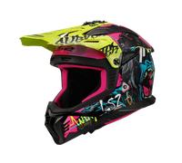 LS2, Casco Moto Cross FAST II GORILLA Purple H-V Yellow, XS