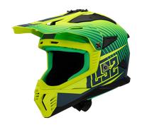 LS2 MX708 Fast II Duck Casco de motocross, Neón verde, Talla XS (53/54)