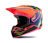 Casco de Cross Niño Alpinestars SM3 Deegan ECE06 Naranja flúor/Púrpura/RosaS Naranja flúor,Púrpura,Rosa