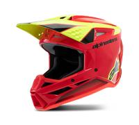 §Casco de Cross Niño Alpinestars SM3 Fray ECE06 Rojo-Amarillo-Negro Nego§