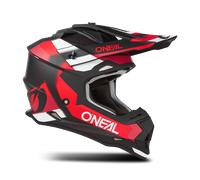 Oneal 2Series Spyde V23 Casco de motocross, negro-blanco-rojo, tamaño S para Hombres