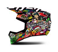 Oneal 3SRS Crank Casco de motocross infantil, colorido, Talla Y/M (50/51)