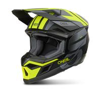 Oneal 3SRS RIDE Casco de motocross, negro/gris/amarillo, Talla XL (61/62)