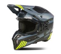 ONeal EX-SRS Hitch, casco cruzado S male Mate Negro/Gris/Amarillo Neón