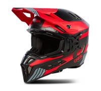 Oneal EX-SRS Hitch Casco de motocross, negro-gris-rojo, tamaño 2XL