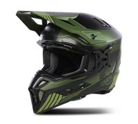 Oneal EX-SRS Hitch Casco de motocross, negro-verde, tamaño 2XL