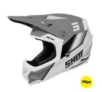 Casco de Cross Shot Core Honor Gris PerladoM Gris Perlado