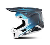 Shot Lite Challenger Casco de motocross, Mate azul, Talla M (57/58)