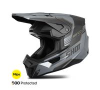 Shot Lite S10 Mips Casco de motocross, negro/gris, Talla XL (61/62)