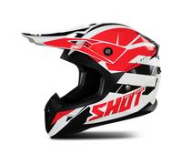 casco moto Cross Pulse Revenge White Red Black - Talla L
