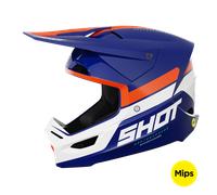 Casco de Cross Shot Race Mips® Iron Azul/NaranjaM Azul,Naranja