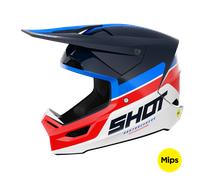 §Casco de Cross Shot Race Mips® Iron Azul-Rojo§