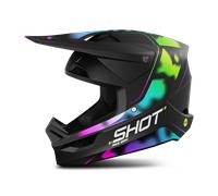 Casco de Cross Shot Race Nitro Negro MateL Negro Mate