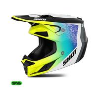 Shot Speed Hybrid Casco de motocross, amarillo, Talla S (55/56)