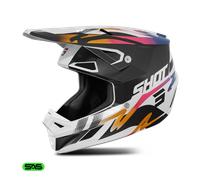 Shot Speed Wave Casco de motocross, Talla XL (61/62)