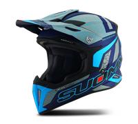 Suomy X-Wing Reel, casco cruzado S male Mate Azul Oscuro/Gris/Azul Neón