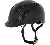 Casco de equitación Covalliero eXite, Mujeres, Hombre, Negro, Volumen 52-56 cm, Sistema Disc, Visera de Casco Flexible, Sistema de ventilación, Cierre de Clic rápido