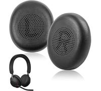 Casco de espuma para Jabra Evolve2 65/Evolve2 40 para Jabra Elite 45H Cojín Almohadillas de repuesto para auriculares de repuesto con piel proteica, espuma de aislamiento acústico más suave