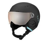bollé - QUIZ VISOR Black Blue Matte XS 49-52 cm - Orange Gun Cat 2, casco de esquí, mediano, mixto para niños
