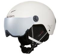 Casco de esquí Cairn Orbit Visor J, junior, blanco mate 48-50cm Mat White