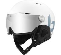 Casco Bollé Might Visor blanco con lente espejada Brown Gun gris - L