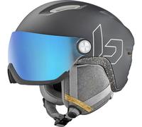 Casco de esquí con visera BOLLE V-ATMOS (Negro Mate - Fotoquímico Azul Cat 1 a 3) Unisex